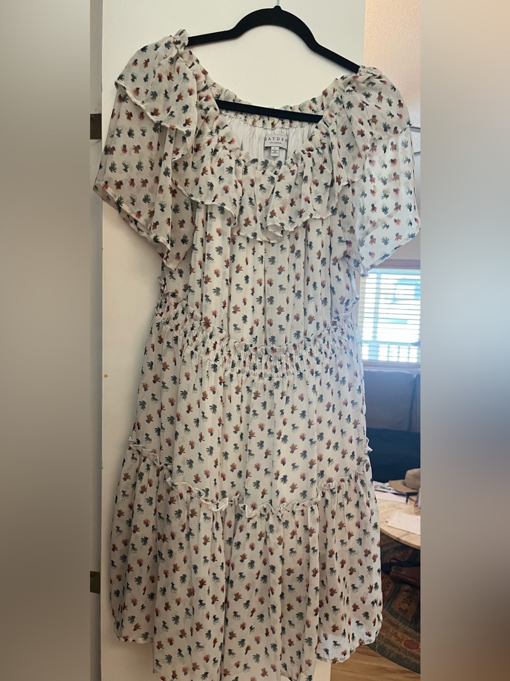 Hayden Women's Floral Print Ruffle Midi Dress